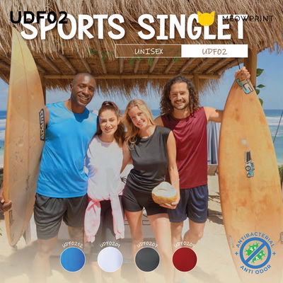 UDF02 100% Dri-Fit Polyester Sports Singlet 25-26 model 1