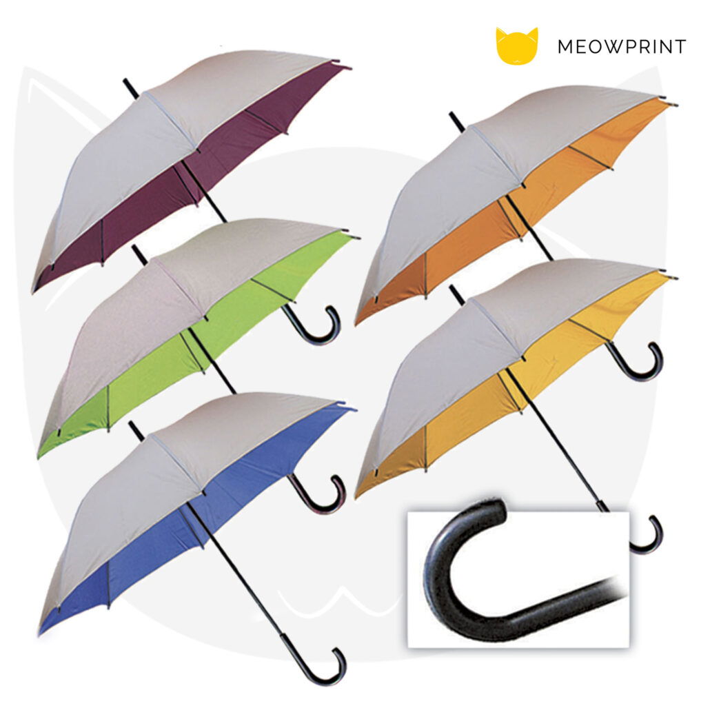 24 Silver-Coated Umbrella AD045 (J-Handle) 23-24 IMAGE