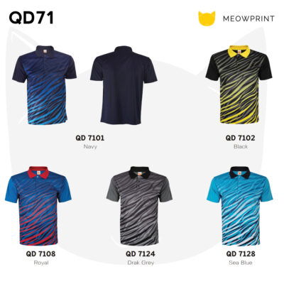 QD71 Multi-Tone Dri-Fit Polo T-Shirts 23-24 catalogue