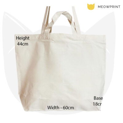 Large Dual-Handle Cotton Canvas Tote Bag (12oz) 23-24 large size