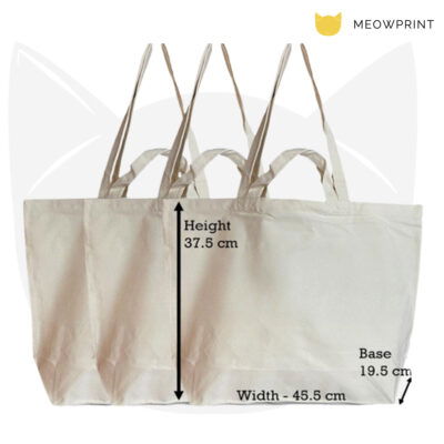 Large Dual-Handle Cotton Canvas Tote Bag (12oz) 23-24 medium