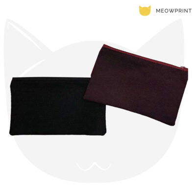 A6 Custom Canvas Pencil Pouch CB-06 23-24 black maroon
