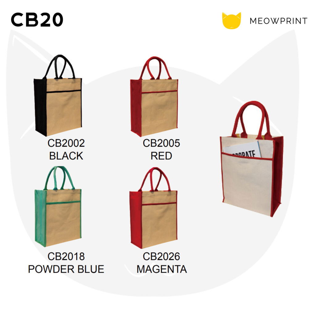 CB20 Multi-Tone Canvas Bag w Front Pocket 23-24 catalogue