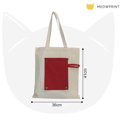 CB05 Multi-Tone Foldable Canvas Bag 23-24 size