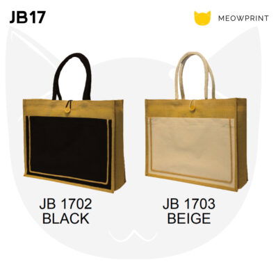 JB17 Laminated Jute Bag w Button 23-24 catalogue