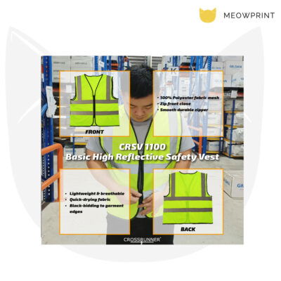 CRSV1100 Basic High Reflective Safety Vest 23-24 view 2