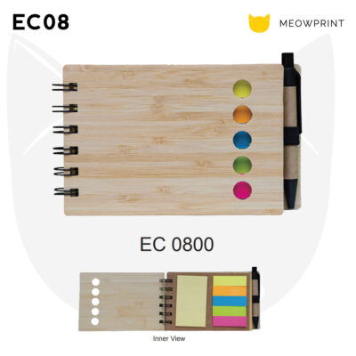EC08 Eco-Friendly Bamboo Cover Notepad with Pen 23-24 catalogue