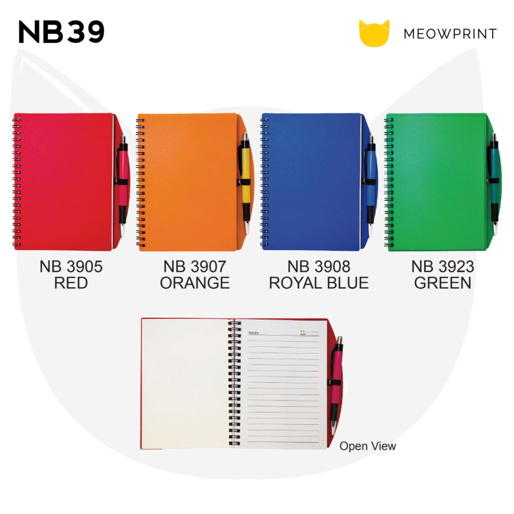 NB39 Plastic Cover Notepad with Pen 23-24 catalogue
