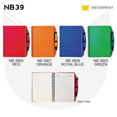 NB39 Plastic Cover Notepad with Pen 23-24 catalogue