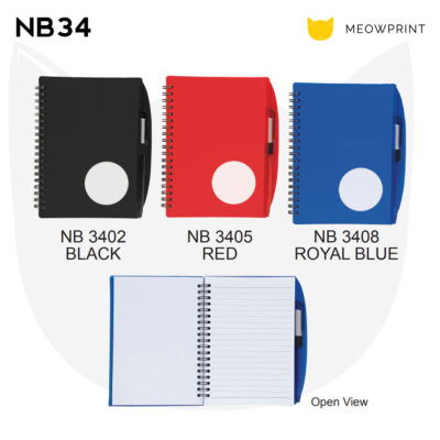 NB34 Plastic Cover Notepad with Pen 23-24 catalogue