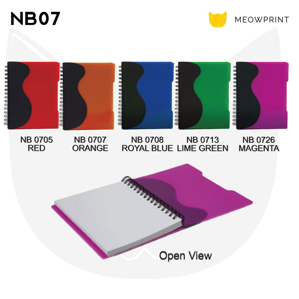 NB07 PP Plastic Cover Notepad 23-24 catalogue