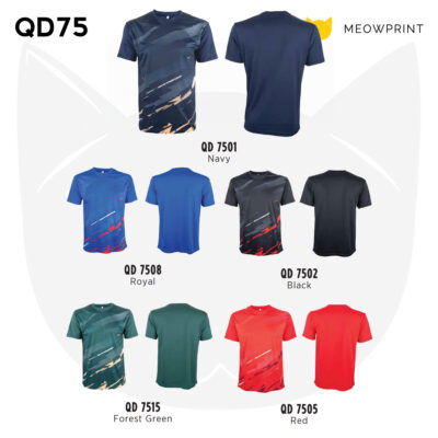 QD75 Sublimation Dri-Fit T-Shirts 24-25 catalogue