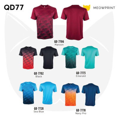 QD77 Sublimation Dri-Fit T-Shirts 24-25 catalogue