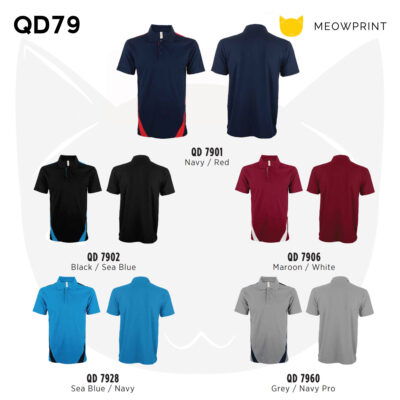 QD79 Multi-Tone Dri-Fit Polo T-Shirts 24-25 catalogue