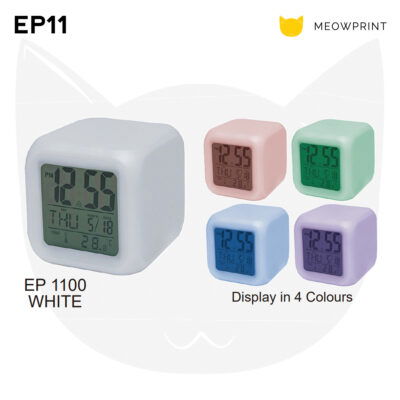 EP11 Colour-Changing LCD Clock 24-25 catalogue