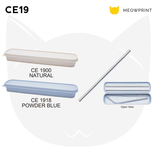 CE19 Stainless Steel Straw Set with Eco-Friendly Wheat Case 24-25 catalogue