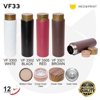 VF33 Stainless Steel Double-Wall Vacuum Flask (400ml)