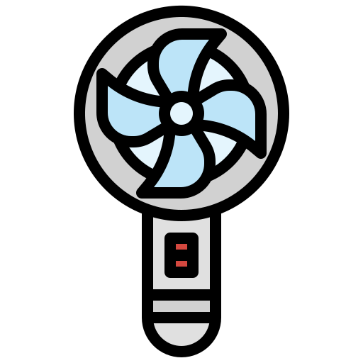Handheld fan icon