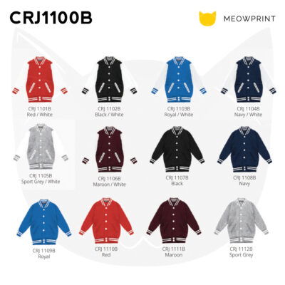 CRJ1100B Varsity Jacket Youth 24-25 catalogue