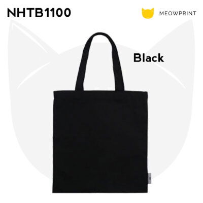 NHTB1100 Emrys Canvas Tote Bag (Flat) 24-25 black color