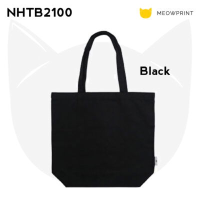 NHTB2100 Emrys Canvas Tote Bag 24-25 BLACK color
