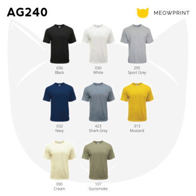 AG240 Ultimate Siro Cotton Oversized T-Shirt (240gsm) 24-25 product catalogue
