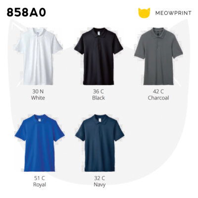 858A0 Gildan Hammer Cotton Pique Polo T-Shirt 24-25 product model 3