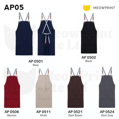 AP05 Polyester Canvas Apron w Functional Pockets 25-26 model 1