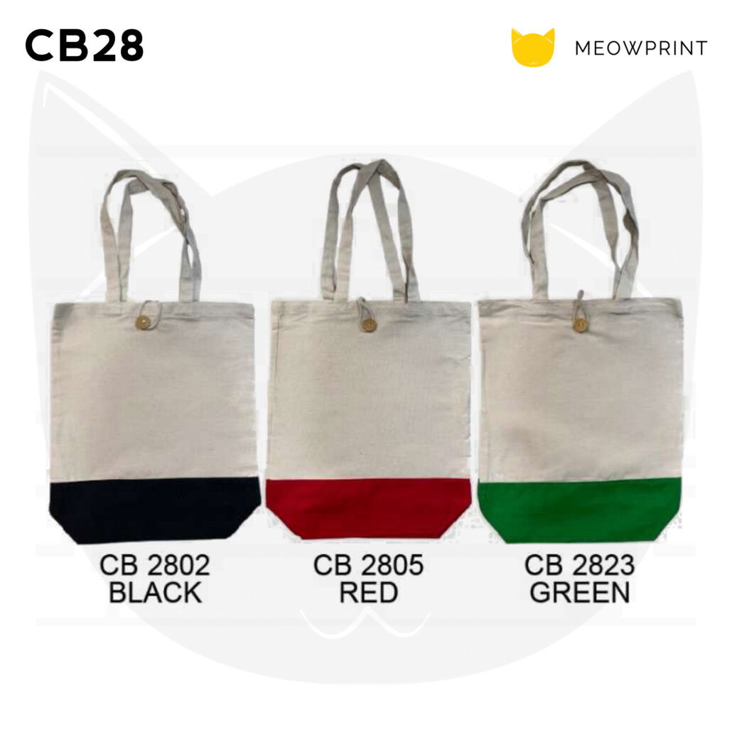 CB28 Multi-Tone Canvas Bag w Button 25-26 catalogue