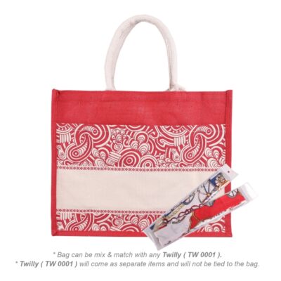 Jute Bag BS5245 w Add-On Twilly (4)