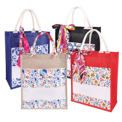 Jute Bag BS5243 w Add-On Twilly (2) - premium quality jute bags Singapore
