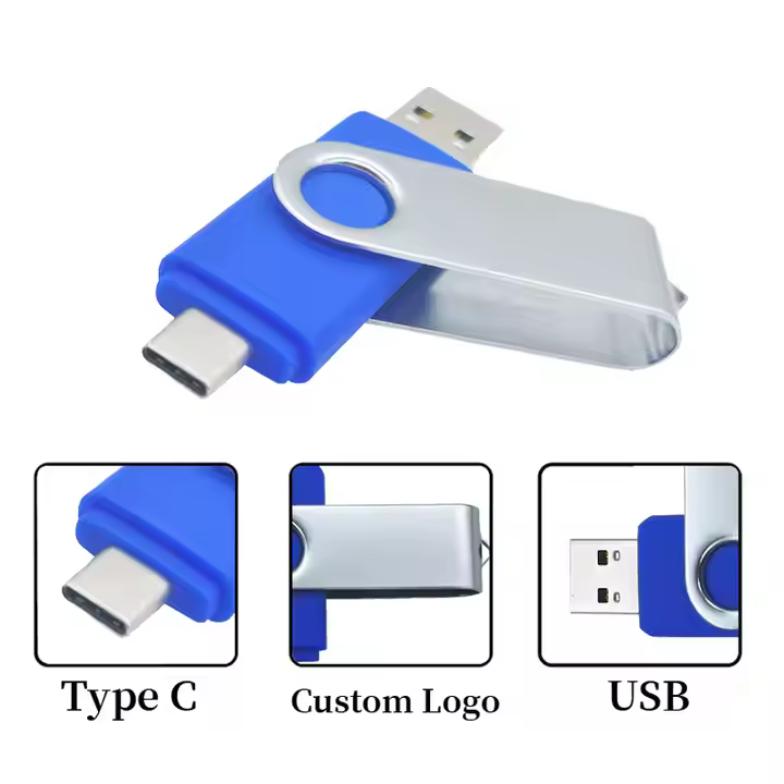 Swivel Dual USB OTG Thumb Drive (Type-C) (4)