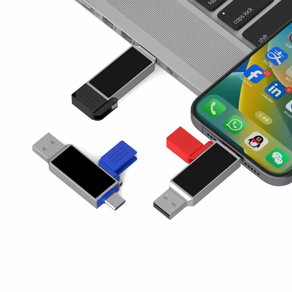 Dual USB OTG Thumb Drive (Type-C) with Custom LED (5)
