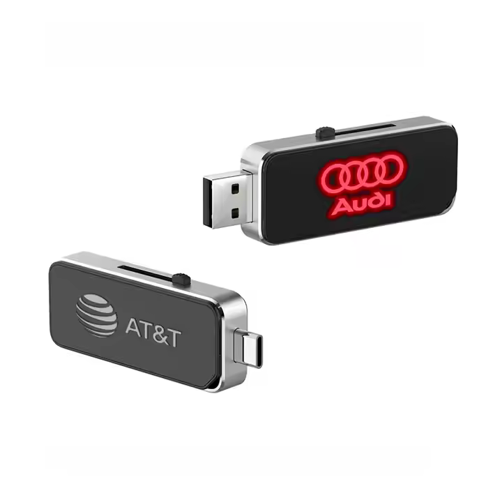Sliding Light-up USB Thumb Drive (USB-A USB-C) (1)