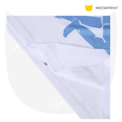 Custom-Made Sublimation T-Shirt (Full Color Printing) fabric angle
