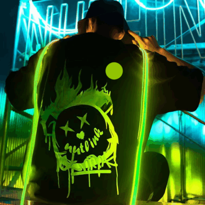 Custom-Made Luminous T-Shirt (Glow in the dark) (1)