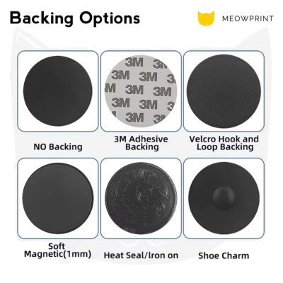 Custom Rubber PVC Patch (Customised from scratch) backing options 2