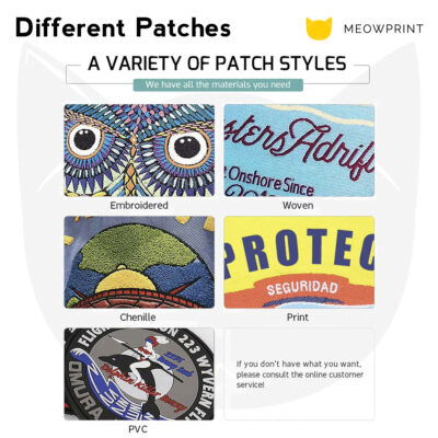 Custom Woven Patch (Customised from scratch) difference