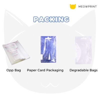 Custom Acrylic Pins (Customised from scratch) packaging