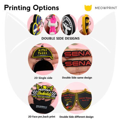 Custom PVC Keychain (Customised from scratch) printing options