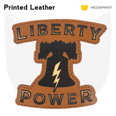 Custom Leather Patch (Customised from scratch) printing