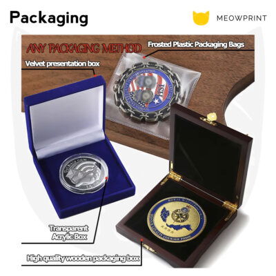 Custom Challenge Coins (Customised from scratch) packaging 2