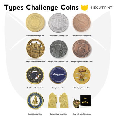 Custom Challenge Coins (Customised from scratch) types of coins