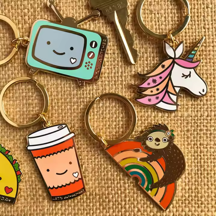 Custom Metal Enamel Keychain (Customised from scratch) (1)