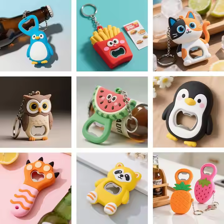Custom Soft PVC Bottle Opener (Fridge Magnet Keychain) catalogue 3