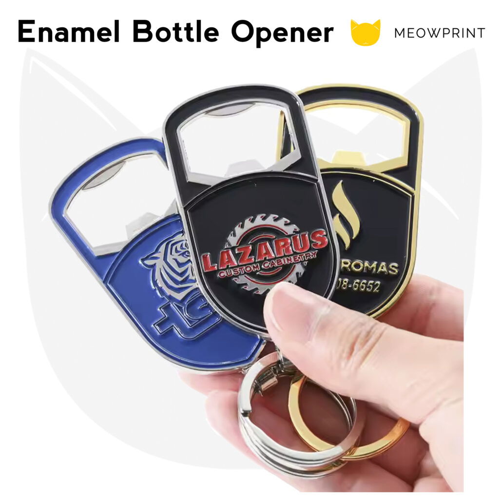 Custom Enamel Metal Bottle Opener (Fridge Magnet Keychain) (1)