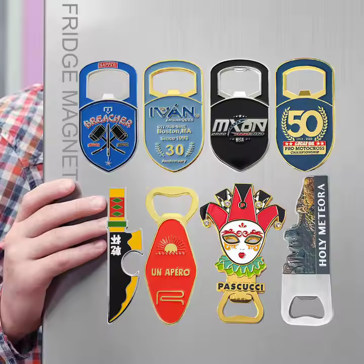 Custom Enamel Metal Bottle Opener (Fridge Magnet Keychain) (1)