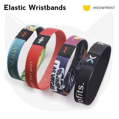Custom Elastic Wristbands with Woven Logo (Full Color Printing) 25-26 catalogue