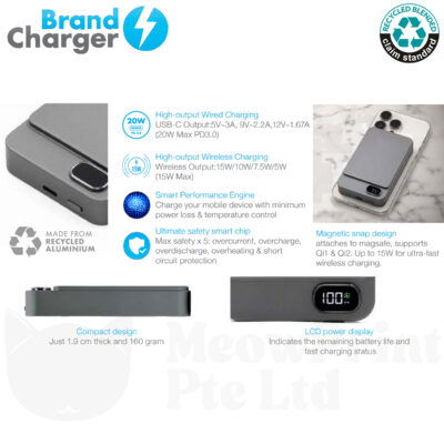 Powerwave 10,000 Eco Magnetic Wireless Powerbank 25-26 features