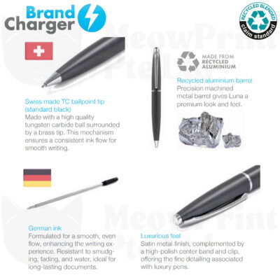 Luna Eco Recycled Aluminium Pen 25-26 features